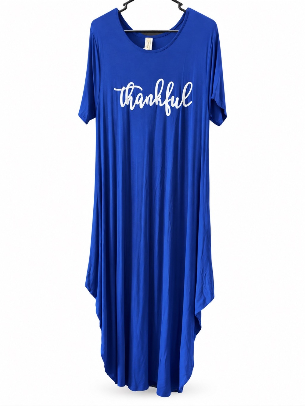 To Star Thankful Blue Maxi Dress One Size NWT